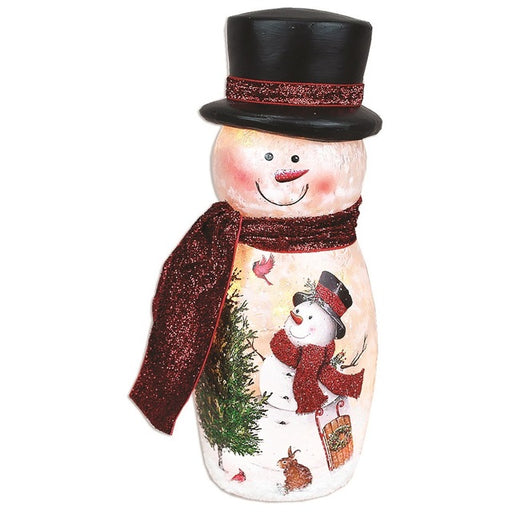 Delightful Snowman Pre-Lit Snowman with Hat & Scarf ELS3243