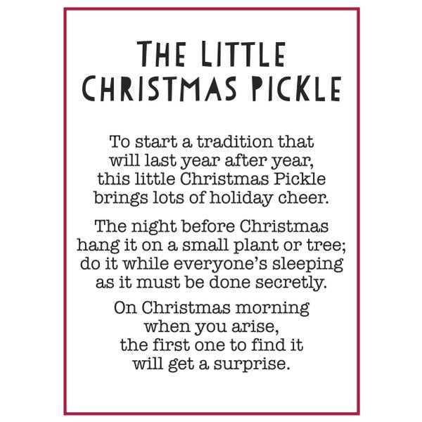 The Little Christmas Pickle Ornament