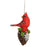 Cardinal on Pinecone Ornament, Assorted