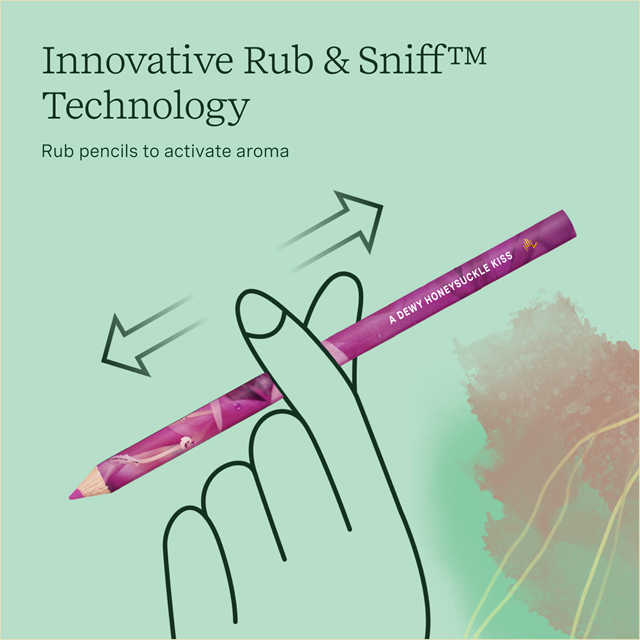 Lifelines Rub & Sniff Scented Colored Pencils, 10-Pack Earth Tones Palette