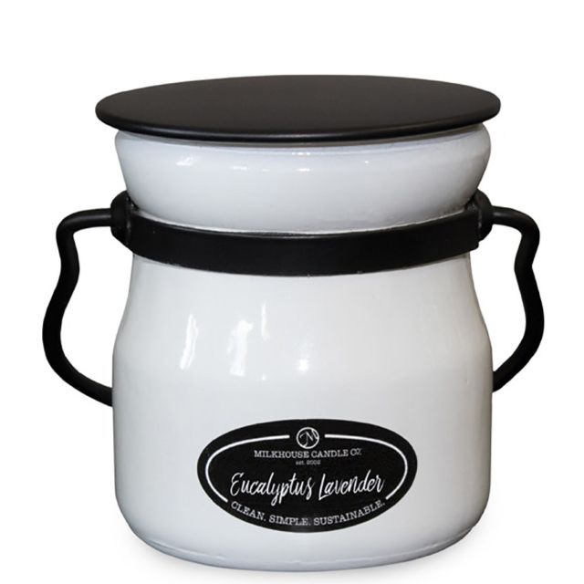 Milkhouse Creamery Collection Soy Candle: Eucalyptus Lavender, 5-oz. Cream Jar