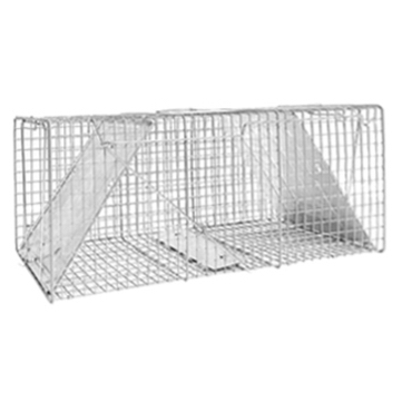 2 Door Live Animal Cage Trap, Large, 10.75 x 12 x 36 In.