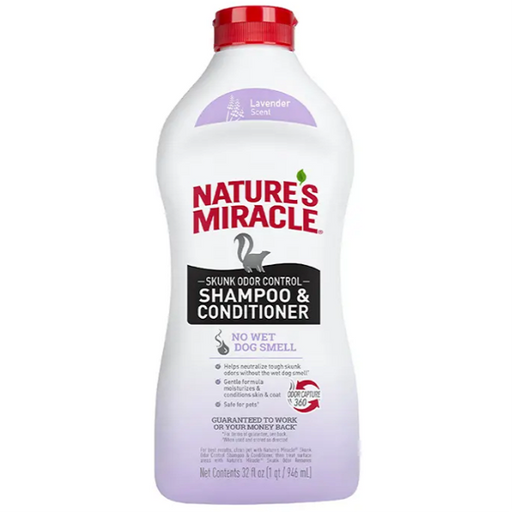 Nature's Miracle Skunk Odor Control Shampoo & Conditioner - Lavender 32. oz