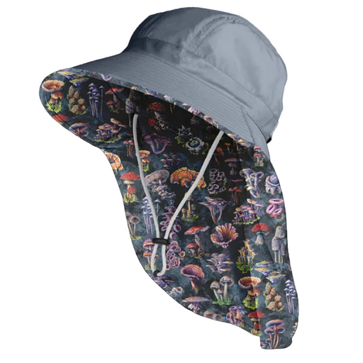 Farmers Defense Sun Hat - Fungi Forager’s - Grey