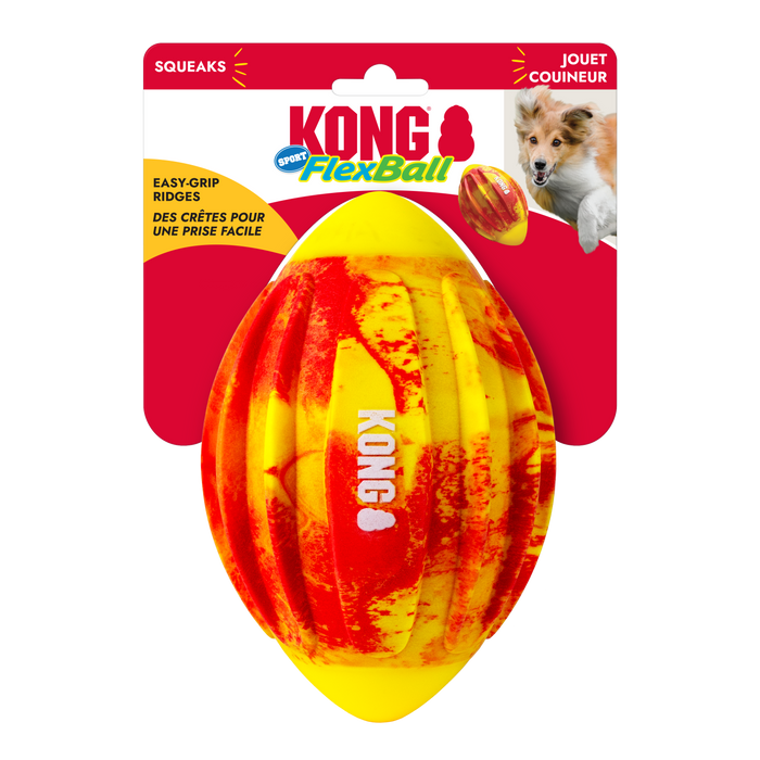 KONG Flexball Sport Football Dog Toy