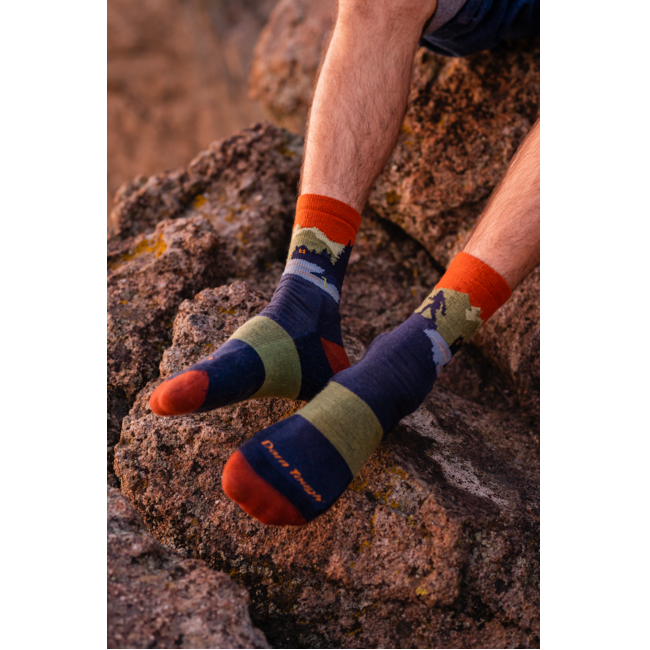Men's Close Encounters Micro Crew Midweight Hiking Socks, Eclipse