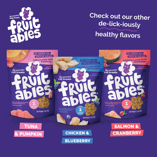 Fruitables Salmon Cranberry Cat Treats 2.5 oz