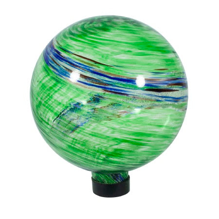 Echo Valley 10 in. Green Swirl Illuminarie Gazing Globe