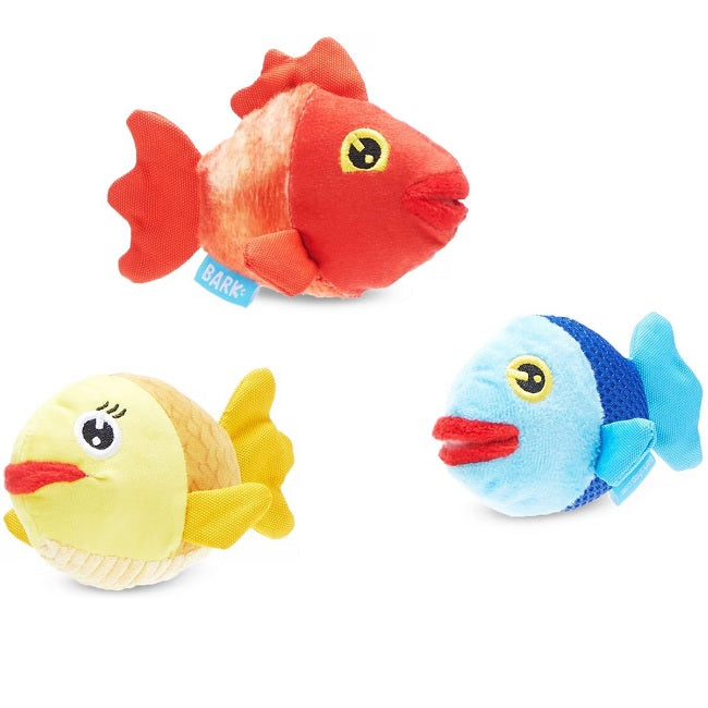 Bark The Groupers 3-in-1 Squeaky Plush Dog Toy