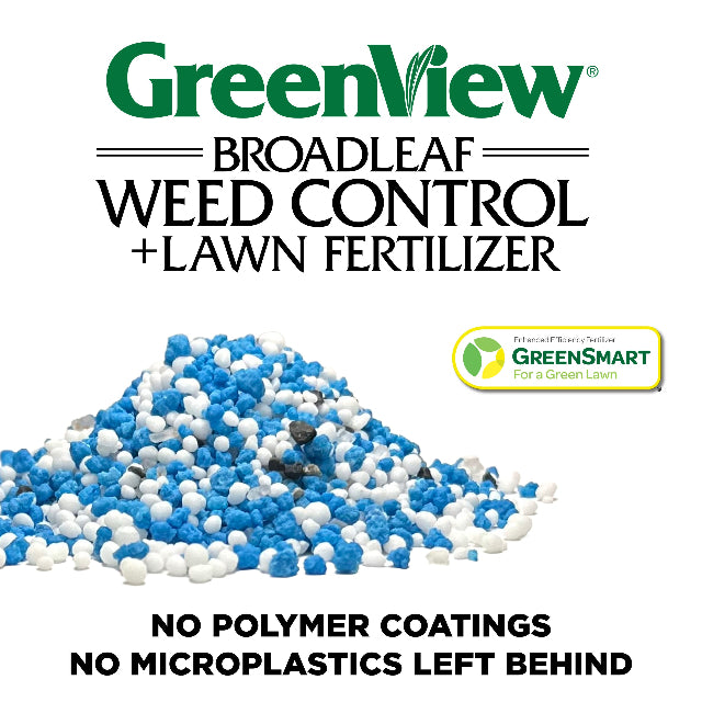 GreenView Broadleaf Weed Control + Lawn Fertilizer with GreenSmart