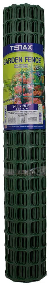 Plastic Garden Fence, 2 Inch Mesh - Tenax