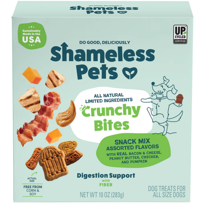 Shameless Pets Snack Mix Crunchy Bites Dog Treats 10oz