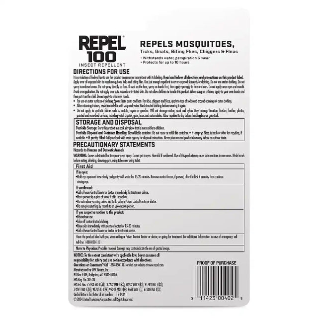 Repel 100 Insect Repellent 1oz 98% DEET