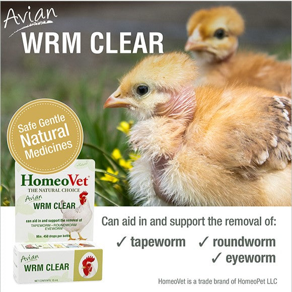 HomeoVet Avian Wrm Clear, 15 ml.