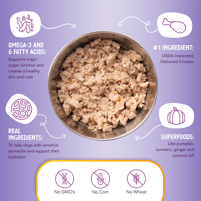 Health Extension Digestive Support Dog Food, Chicken & Pumpkin Entrée in Gravy 9oz Can