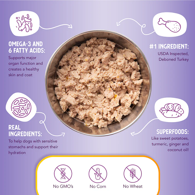 Health Extension Digestive Support Dog Food, Turkey & Sweet Potato Entrée in Gravy 9oz Can