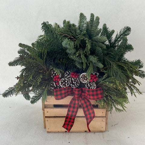 Holiday Crate Planter, Small