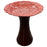 Birdbath, Ceramic Rose Design