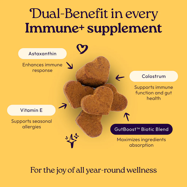 Welljoy Immune+ Dog Supplement 11.1 oz 90 count