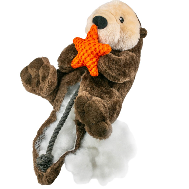 Tall Tails Otter Rope Body Dog Toy 13in
