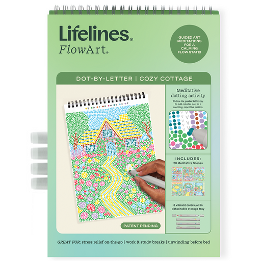 Lifelines FlowArt®: Dot-By-Letter Cozy Cottage