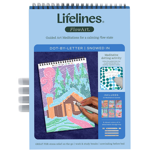 Lifelines FlowArt®: Dot-By-Letter Snowed In