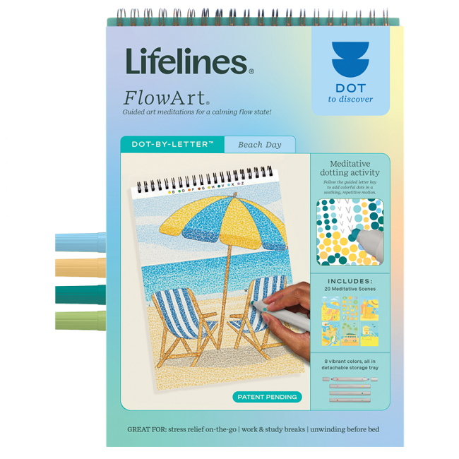 Lifelines FlowArt®: Dot-By-Letter Beach Day
