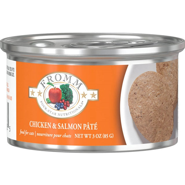 Fromm Four-Star Chicken & Salmon Pate Cat 3oz - 12 pack