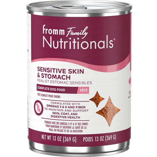 Nutritionals Sensitive Skin and Stomach Complete Dog Food Pâté 13 oz Can
