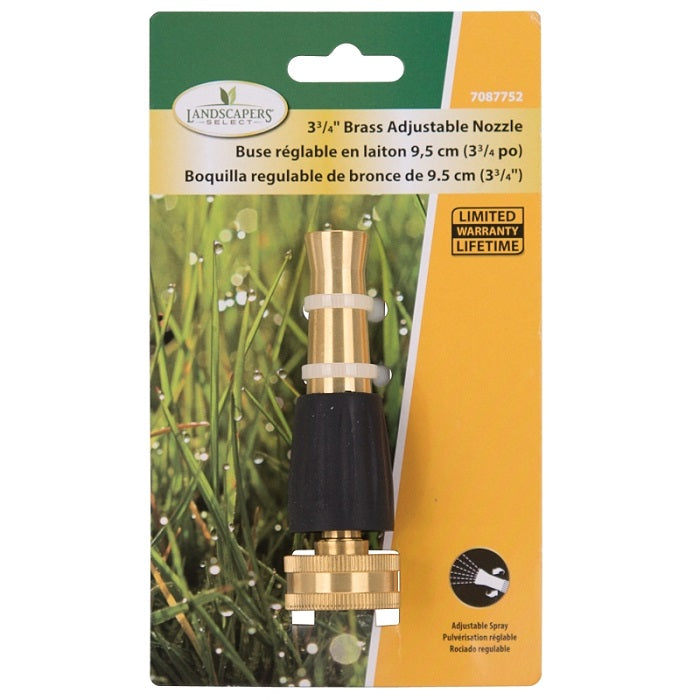 Landscapers Select Brass Twist-Spray Hose Nozzle