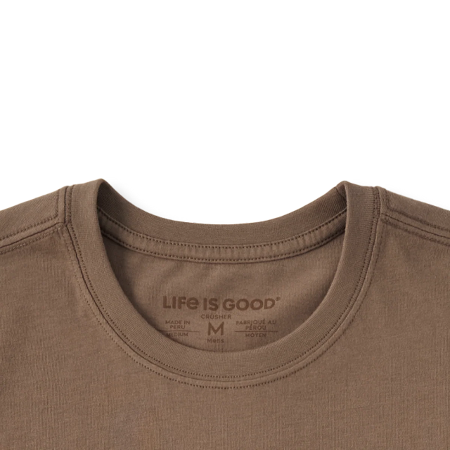 Life is Good Men's Trails & Tails Short Sleeve Crusher Tee