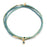 Tonal Chromacolor Miyuki Bracelet Trio - Turquoise/Gold