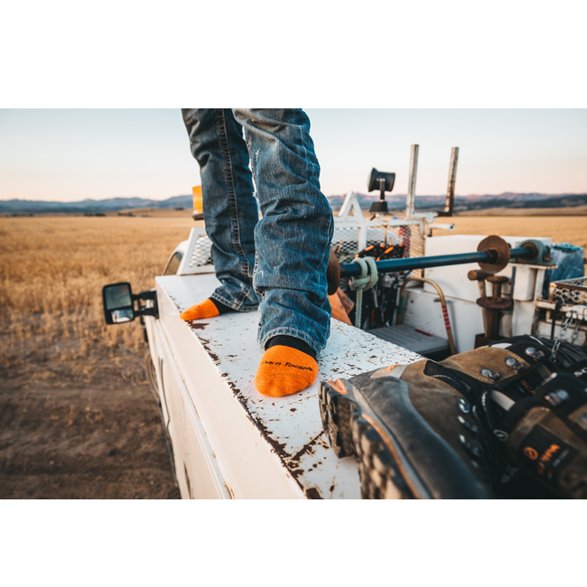 Men's Steely Boot Midweight Work Socks, Graphite