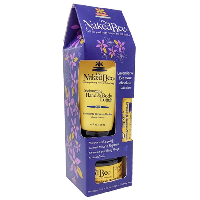 Naked Bee Lavender & Beeswax Collection Gift Set