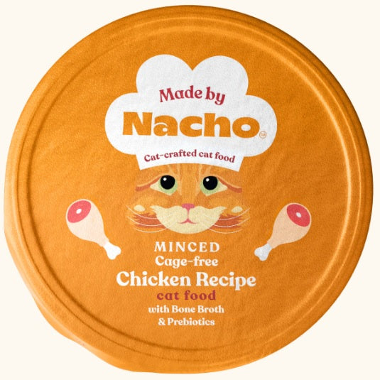 Made By Nacho, Minced Chicken Bone Broth Cup, Case of 10, 2.5oz cups