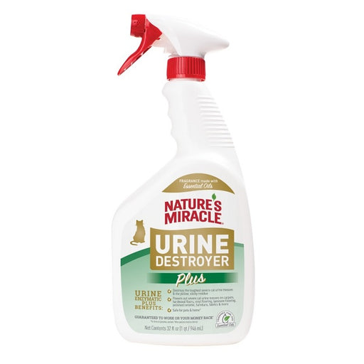 Nature's Miracle Urine Destroyer Plus for Cats, 32 oz. Ready-to-Use Spray Bottle