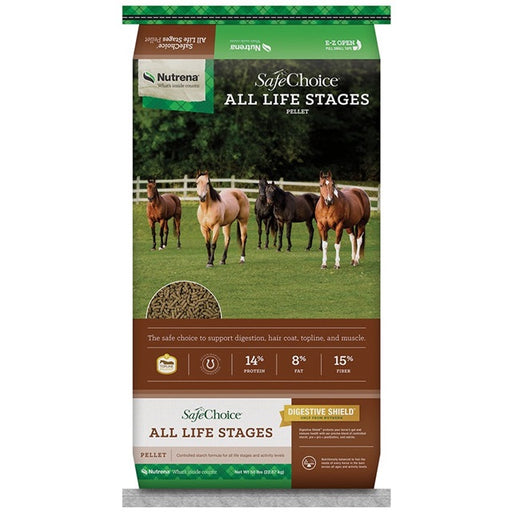 Nutrena SafeChoice All Life Stages Horse Feed 50lb