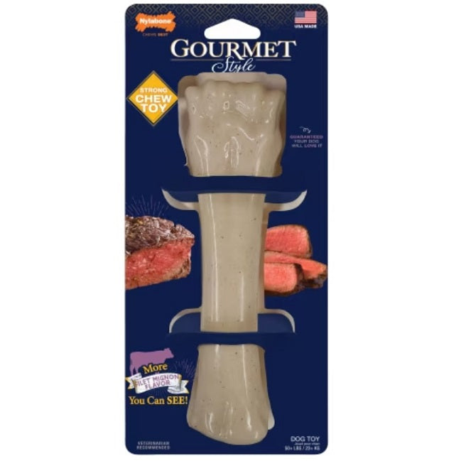 Nylabone Gourmet Style Strong Chew Souper Bone for Dogs - X-Large Size, Filet Mignon Flavor