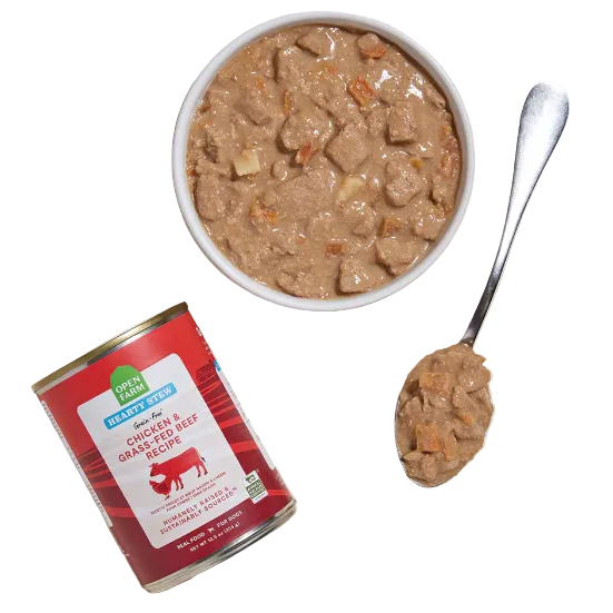 Open Farm Chicken & Grass-Fed Beef Hearty Stew Wet Dog Food 12.5-oz Can