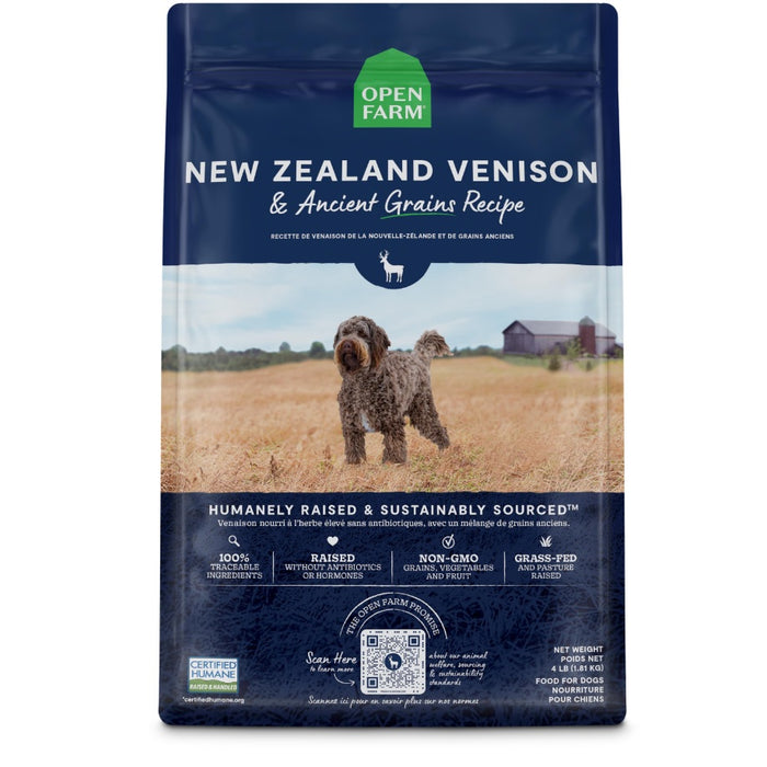 Open Farm New Zealand Venison & Ancient Grains Dog Food