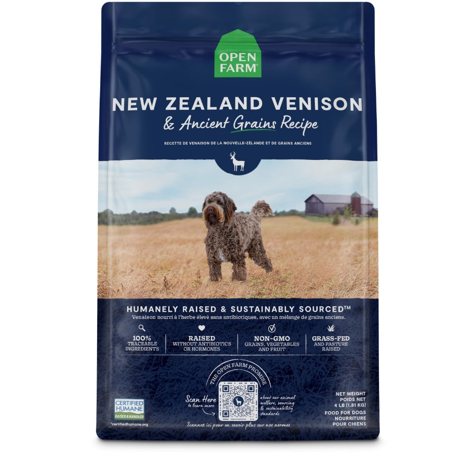 Open Farm New Zealand Venison & Ancient Grains Dog Food — Ellington Agway
