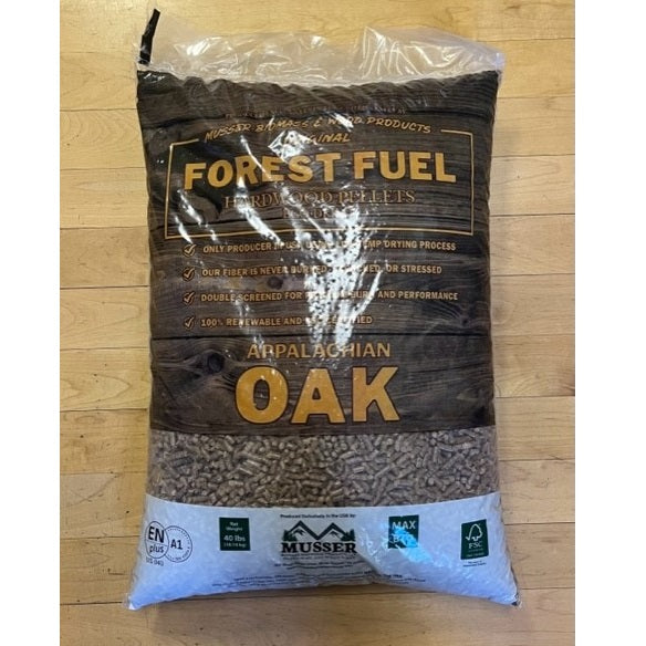 Musser Appalachian Oak Hardwood Pellet Fuel 40lb