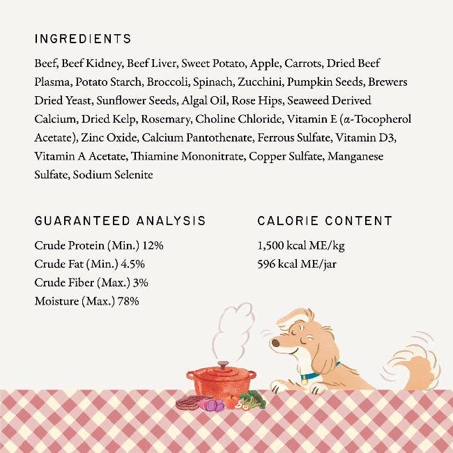 Humbl Heritage Beef Frozen Dog Food 14 oz