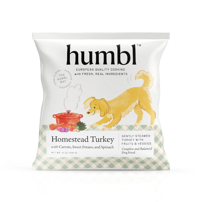 Humbl Homestead Turkey Frozen Dog Food 14 oz