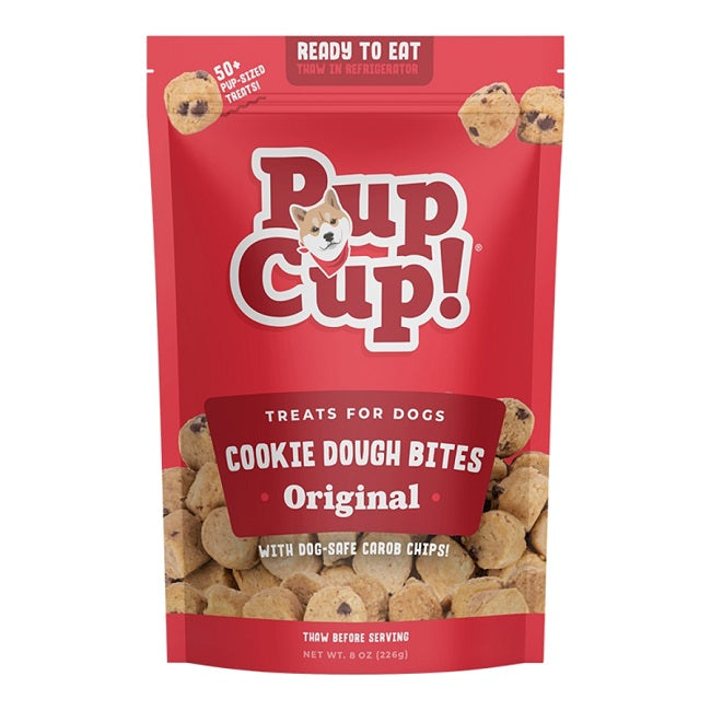Pup Cup Frozen Cookie Dough Bites Treats for Dogs, Original Flavor