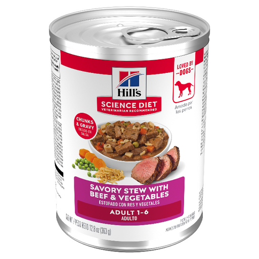Science Diet Adult Stew Beef 12.8oz Can