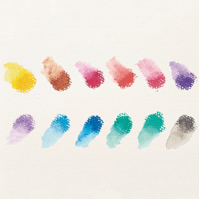 Rainbow Sparkle Metallic Watercolor Gel Crayons - Set of 12