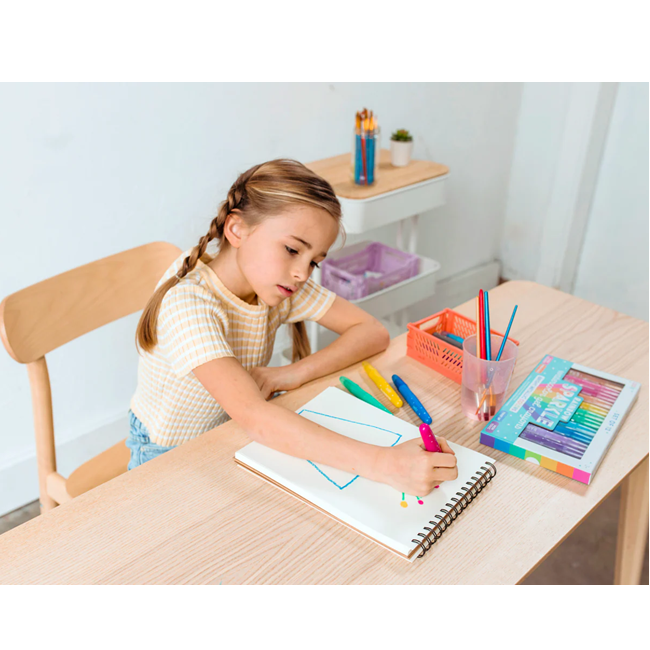 Rainbow Sparkle Metallic Watercolor Gel Crayons - Set of 12