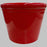 Powder Coated Red Lipped Cover Pot, 4in