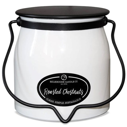 Milkhouse Creamery Collection Soy Candle: Roasted Chestnuts, 16-oz. Butter Jar
